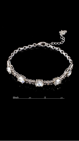 Picture of Low Cost Zine-Alloy Platinum Plated Bracelets