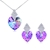 Picture of Small Love & Hearts Necklace And Earring Sets 2BL050489S