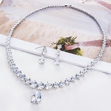 Show details for Copper Brass Wedding Necklace And Earring Sets 1JJ050928S