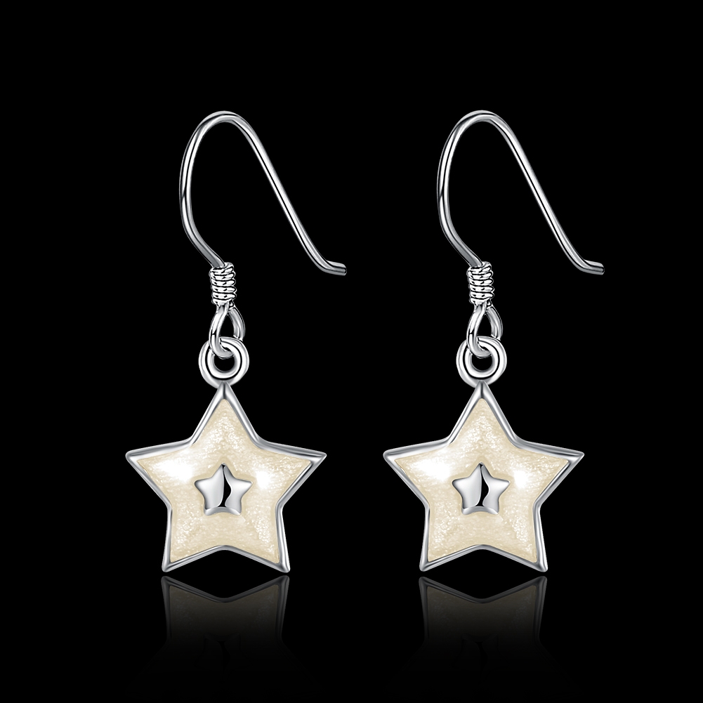 Star Holiday Dangle Earrings 3LK053750E