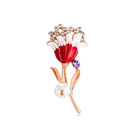 Picture of Flowers & Plants Artificial Crystal Brooches 2YJ053994