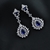 Picture of Cubic Zirconia Copper Or Brass Dangle Earrings 1JJ054511E