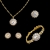 Picture of  Key & Lock Cubic Zirconia 4 Piece Jewelry Sets 3FF054562S