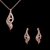 Picture of  Small Copper Or Brass Necklace And Earring Sets 3FF054581S