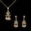 Show details for  Copper Or Brass Delicate Necklace And Earring Sets 3FF054584S
