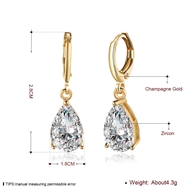 Picture of Hypoallergenic Gold Plated Big Dangle Earrings As a Gift
