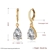 Picture of Hypoallergenic Gold Plated Big Dangle Earrings As a Gift