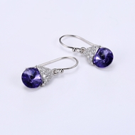 Picture of Casual 925 Sterling Silver Dangle Earrings with Fast Delivery