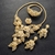 Picture of Trendy Gold Plated Flowers & Plants 4 Piece Jewelry Set with Wow Elements