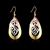 Picture of Attractive Multi-tone Plated Copper or Brass Dangle Earrings at Unbeatable Price