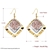 Picture of Nickel Free Multi-tone Plated Casual Dangle Earrings From Reliable Factory