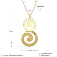 Picture of Low Cost Copper or Brass Gold Plated Pendant Necklace with No-Risk Return