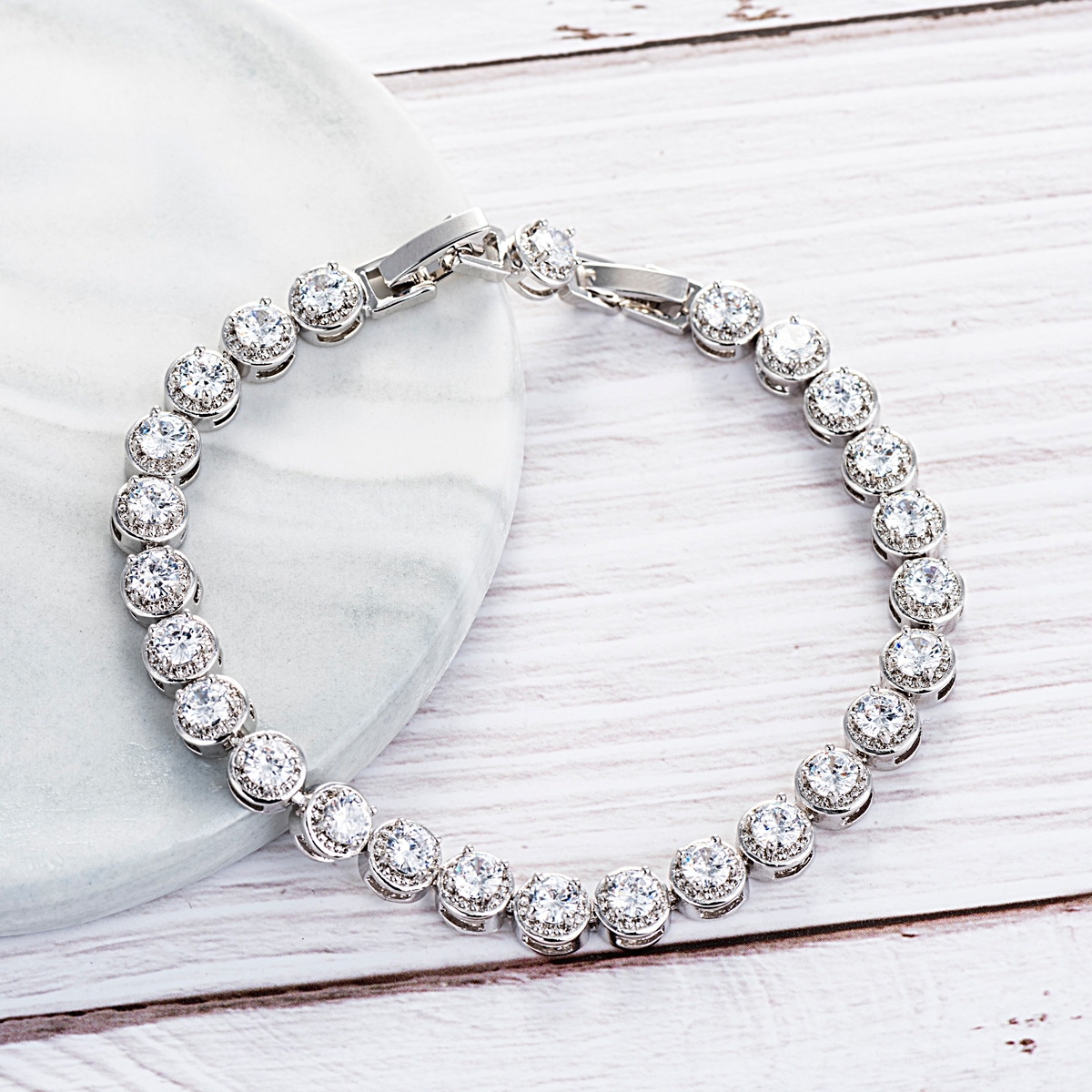 Most Popular Cubic Zirconia Luxury Tennis Bracelet