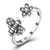 Picture of Buy 925 Sterling Silver Cubic Zirconia Adjustable Ring with Low Cost