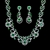 Picture of Reasonably Priced Copper or Brass Cubic Zirconia Necklace and Earring Set with Beautiful Craftmanship