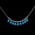 Picture of 16 Inch Blue Short Chain Necklace in Exclusive Design