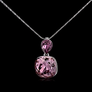 Picture of Fashion Purple Pendant Necklace with 3~7 Day Delivery