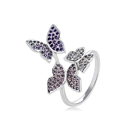 Picture of Modern Design Butterfly Big Fashion Rings