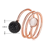 Picture of Nickel Free Rose Gold Plated Classic Fashion Ring From Reliable Factory