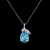 Picture of 16 Inch Blue Pendant Necklace in Exclusive Design