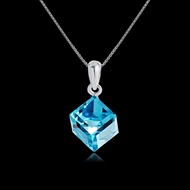 Picture of Geometric 925 Sterling Silver Pendant Necklace with Beautiful Craftmanship