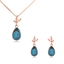 Show details for Good Quality Artificial Crystal Blue Necklace and Earring Set