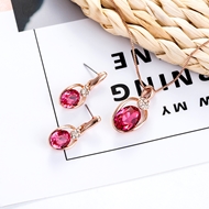 Picture of Irresistible Pink Classic Necklace and Earring Set As a Gift