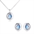 Picture of Hot Selling Rose Gold Plated Artificial Crystal Necklace and Earring Set Online Only