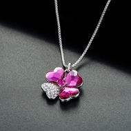 Picture of Inexpensive Zinc Alloy Platinum Plated Pendant Necklace from Reliable Manufacturer