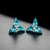 Picture of Featured Blue Swarovski Element Stud Earrings with Full Guarantee