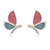 Picture of Distinctive Rose Gold Plated Butterfly Stud Earrings with Low MOQ