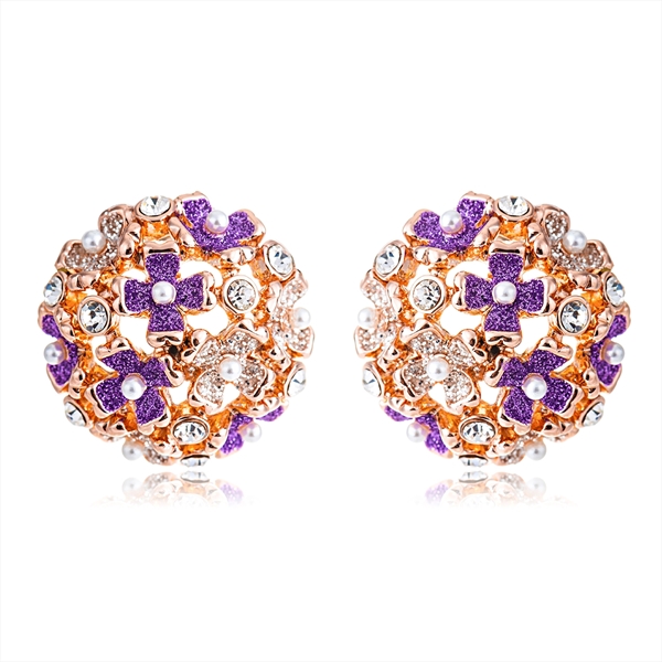 Picture of Fast Selling Rose Gold Plated Zinc Alloy Stud Earrings Online Only