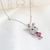 Picture of Delicate Small Pink Pendant Necklace