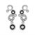 Picture of Brand New White Casual Dangle Earrings with Low Cost