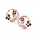 Picture of Nickel Free Rose Gold Plated Casual Stud Earrings with No-Risk Refund