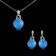 Picture of Classic Small Necklace and Earring Set from Top Designer