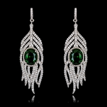 Show details for Wholesale Platinum Plated Casual Dangle Earrings with No-Risk Return