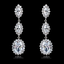 Show details for Casual Platinum Plated Dangle Earrings Exclusive Online