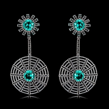 Show details for Great Cubic Zirconia Big Dangle Earrings