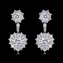 Show details for Casual Platinum Plated Dangle Earrings with Low Cost