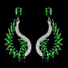 Show details for Latest Big Cubic Zirconia Dangle Earrings