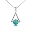 Show details for Zinc Alloy Swarovski Element Pendant Necklace with No-Risk Return
