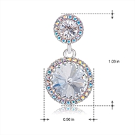 Picture of Zinc Alloy Platinum Plated Drop & Dangle Earrings with Unbeatable Quality