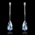 Picture of Fabulous Single Stone Platinum Plated Drop & Dangle
