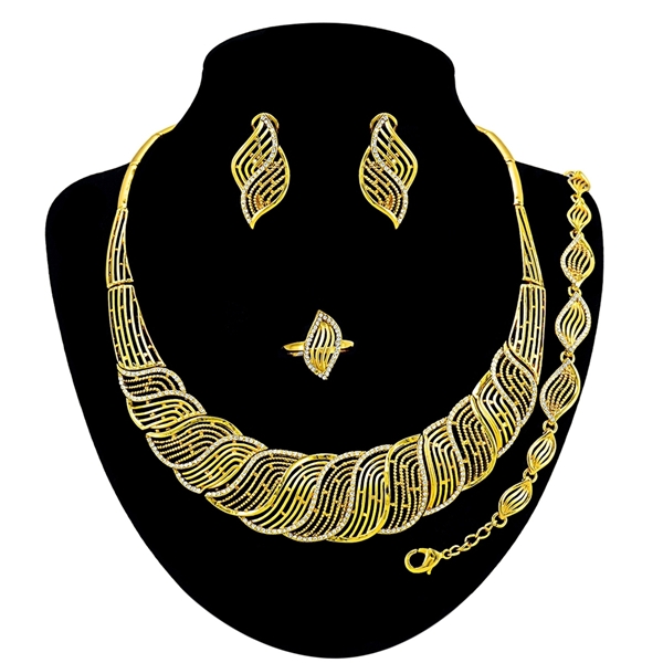 Picture of Efficiency In  Gold Plated Big 4 Pieces Jewelry Sets