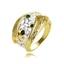 Show details for Pretty Glass Gold Plated Fashion Ring