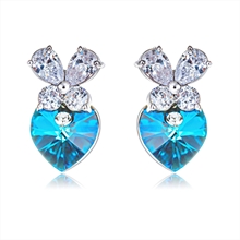 Show details for Amazing Small Blue Stud Earrings