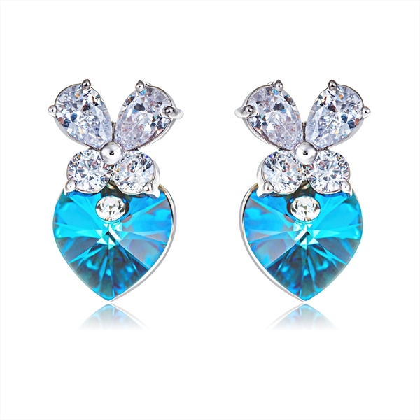 Picture of Amazing Small Blue Stud Earrings