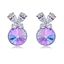 Show details for Inexpensive Zinc Alloy Purple Stud Earrings from Reliable Manufacturer