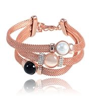 Picture of Fashionable And Modern Concise Rose Gold Plated Bangles